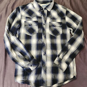 Men's‎ Chalc plaid button-down shirt size small